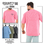 تيشيرت Washed Monogram وردي – 25111